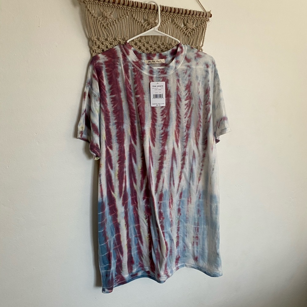 Free People NWT Tie Dye Shirt (XL)